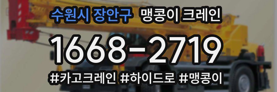 수원시 장안구 맹콩이 크레인