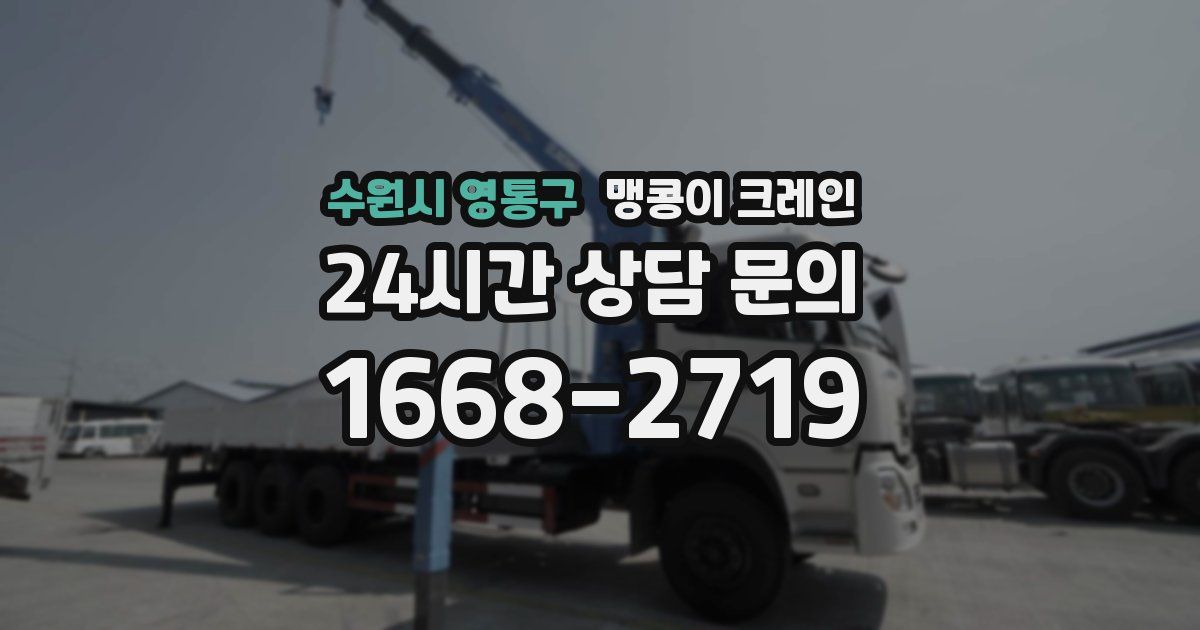 수원시 영통구 맹콩이 크레인