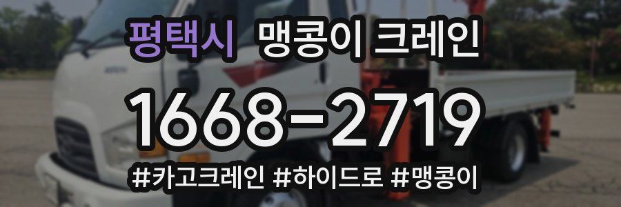 평택시 맹콩이 크레인