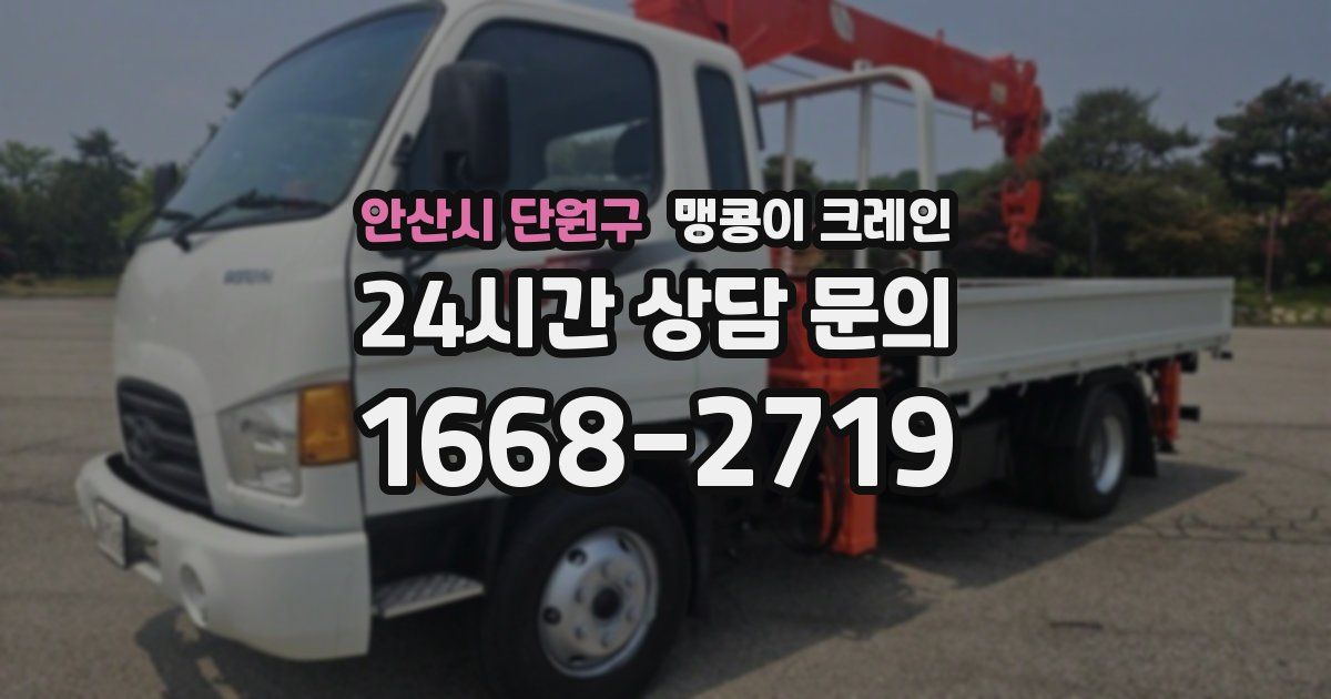 안산시 단원구 맹콩이 크레인