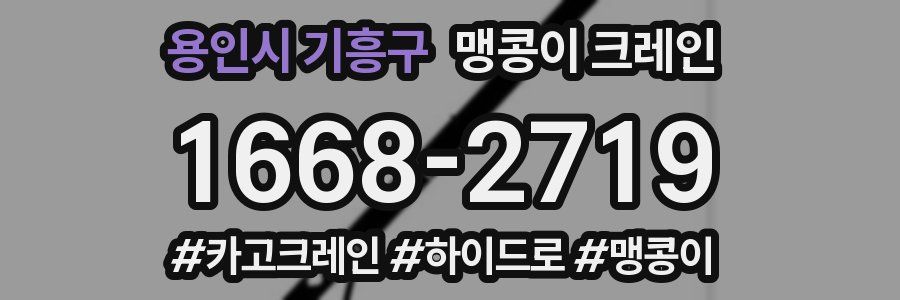 용인시 기흥구 맹콩이 크레인