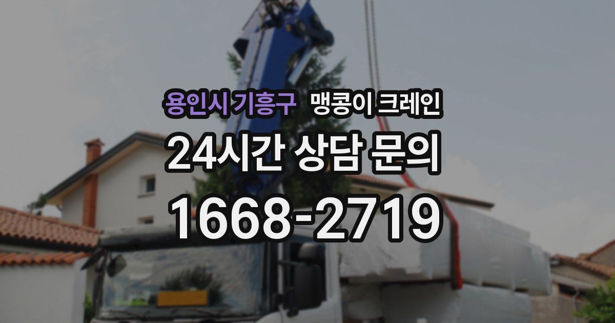 용인시 기흥구 맹콩이 크레인