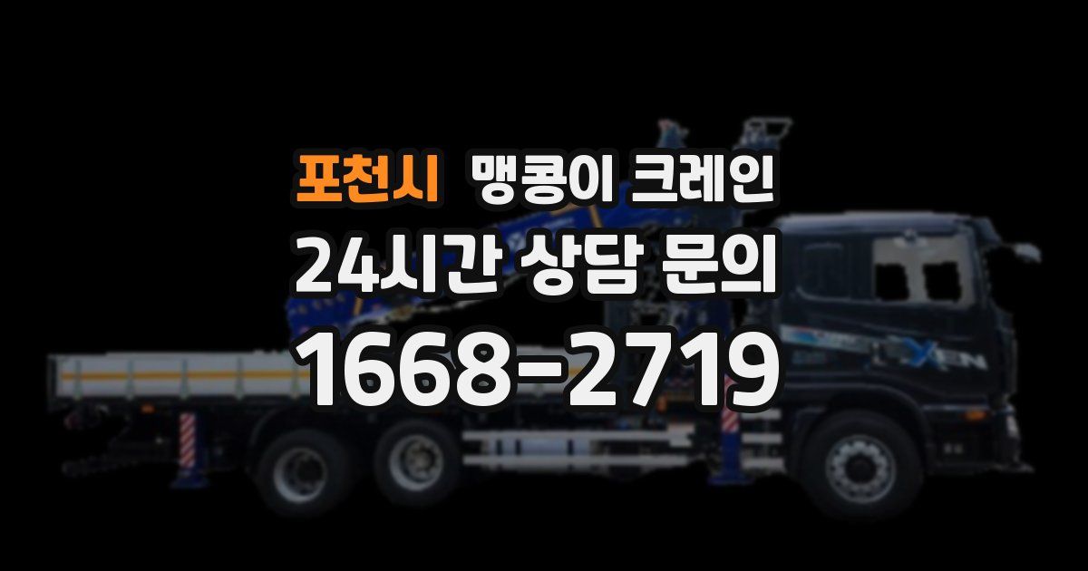 포천시 맹콩이 크레인