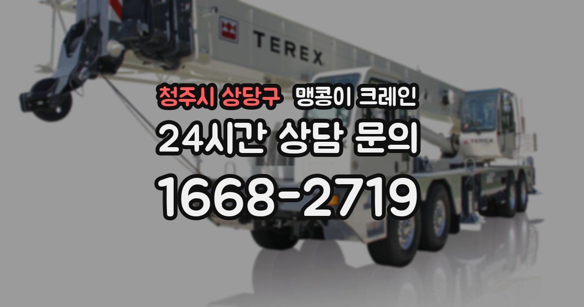 청주시 상당구 맹콩이 크레인