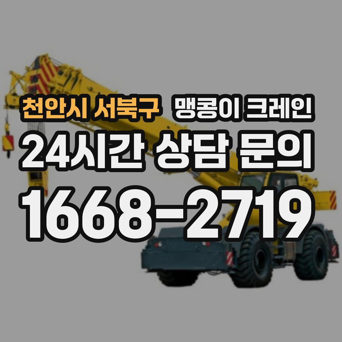 천안시 서북구 맹콩이 크레인