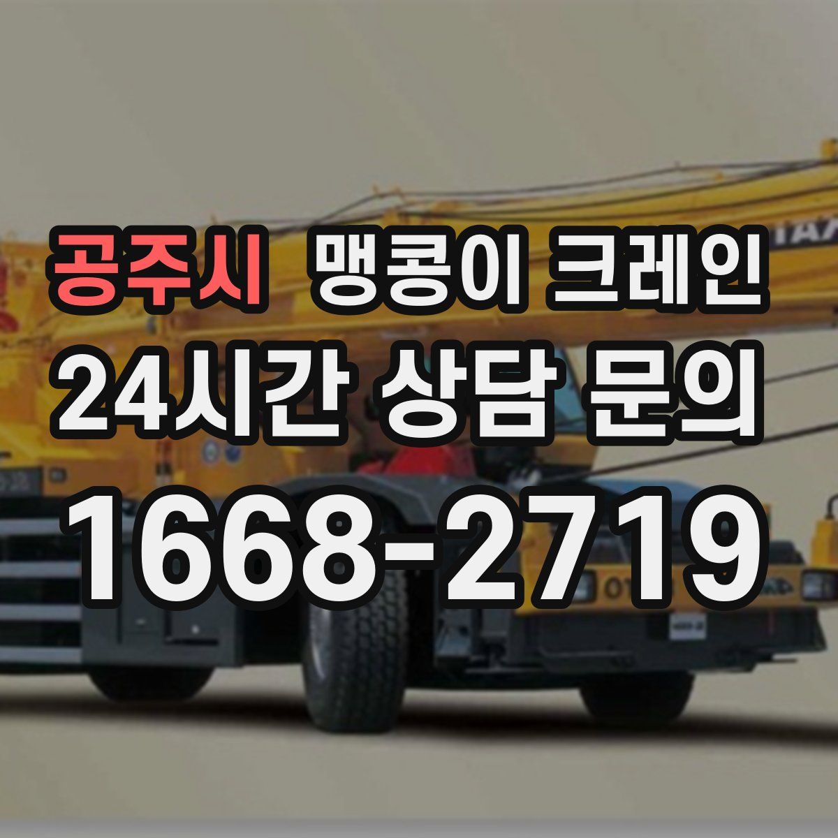 공주시 맹콩이 크레인