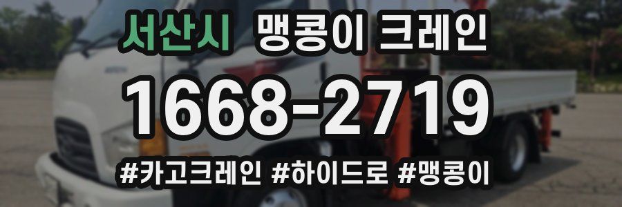 서산시 맹콩이 크레인