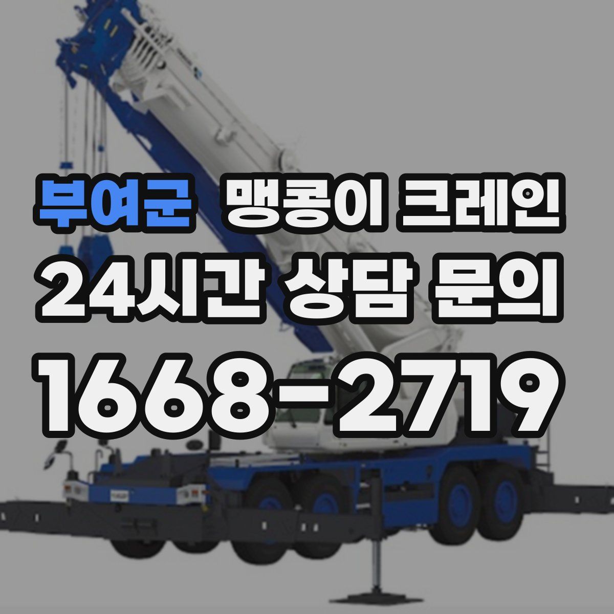 부여군 맹콩이 크레인