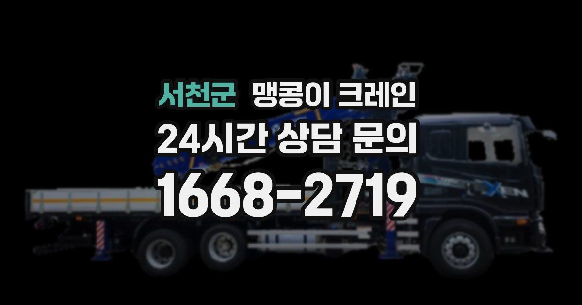 서천군 맹콩이 크레인