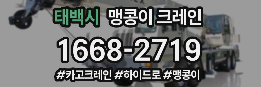 태백시 맹콩이 크레인