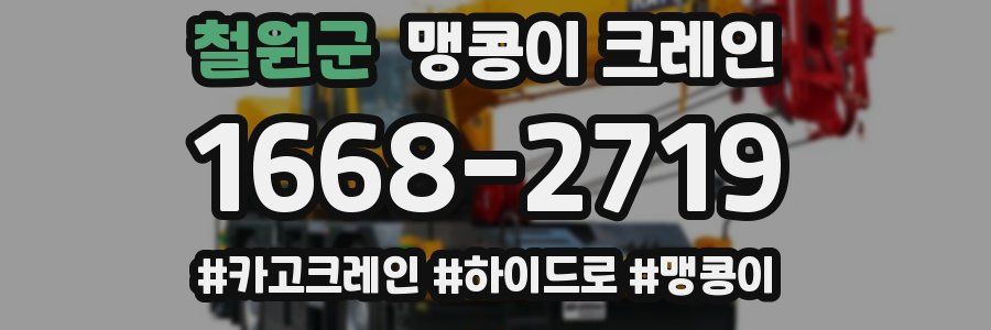 철원군 맹콩이 크레인