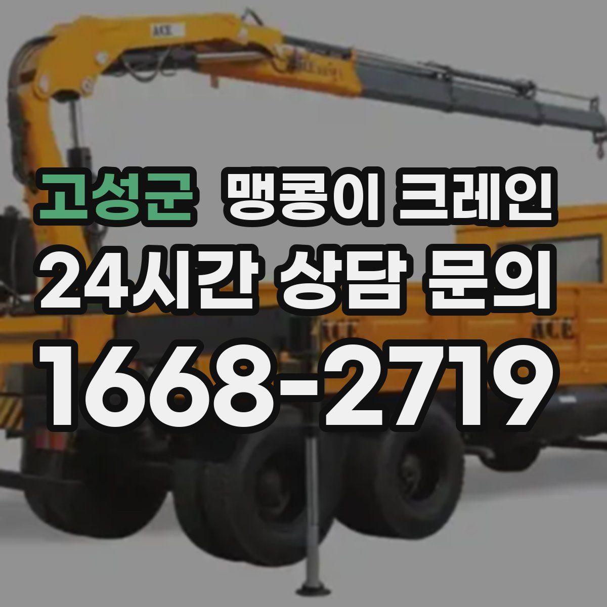 고성군 맹콩이 크레인