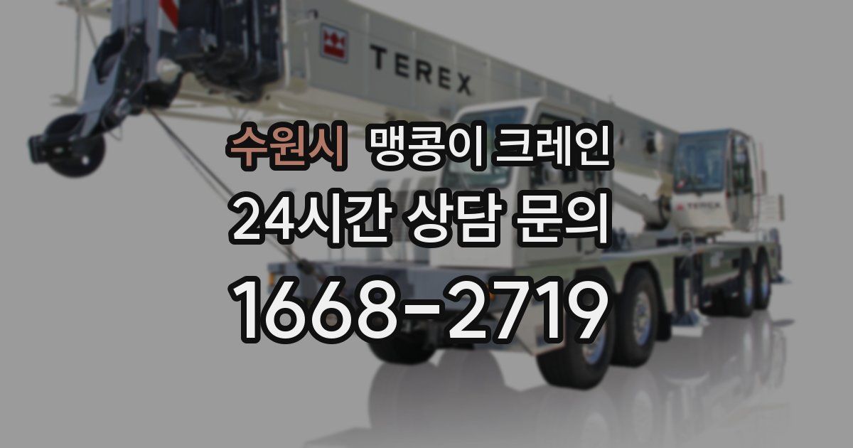 수원시 맹콩이 크레인