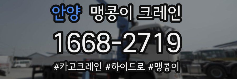 안양 맹콩이 크레인