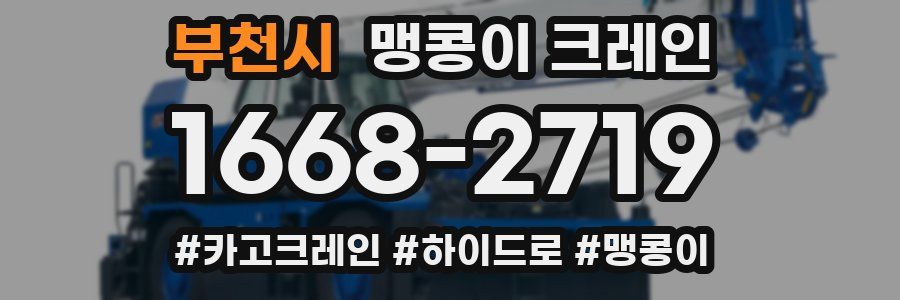 부천시 맹콩이 크레인