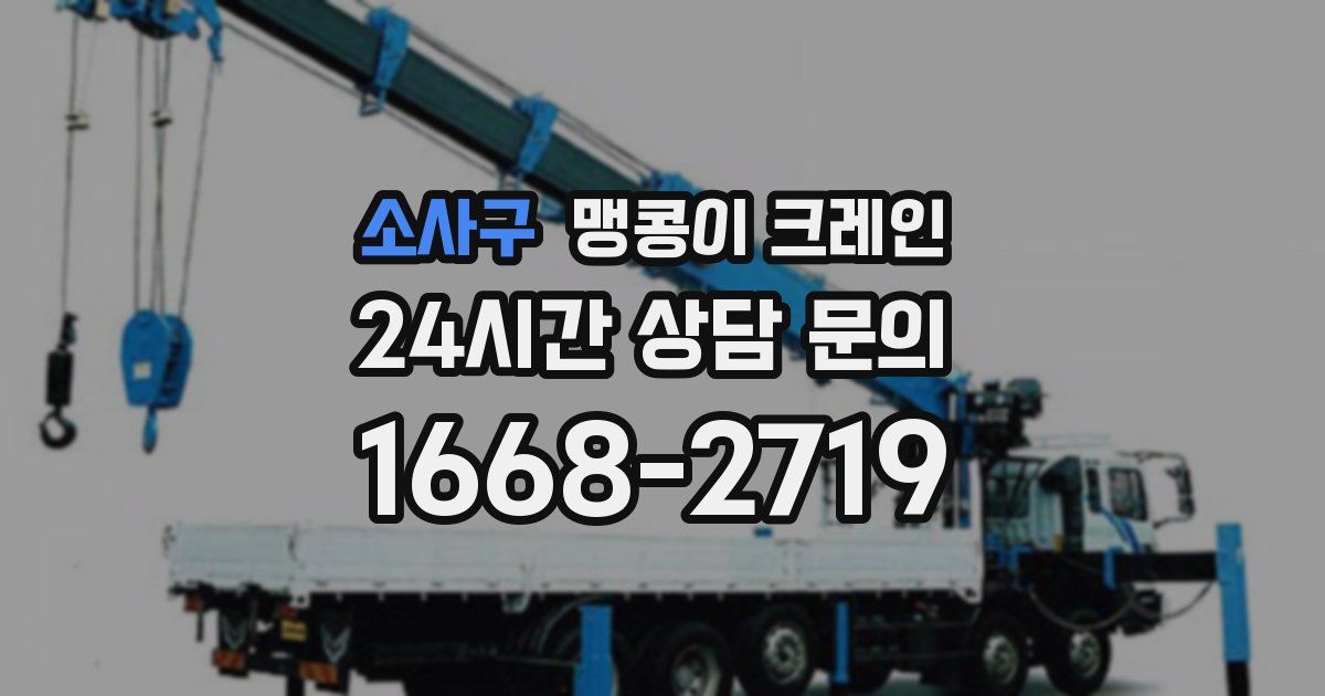 소사구 맹콩이 크레인