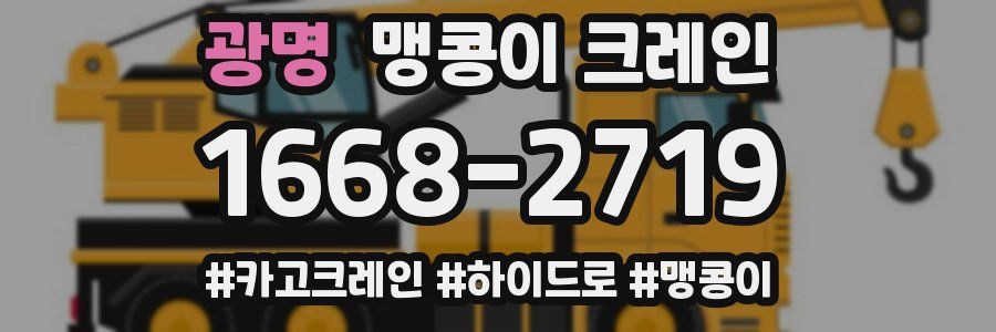 광명 맹콩이 크레인