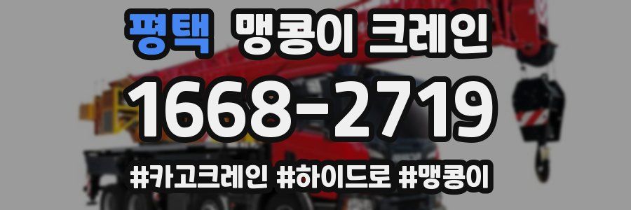 평택 맹콩이 크레인