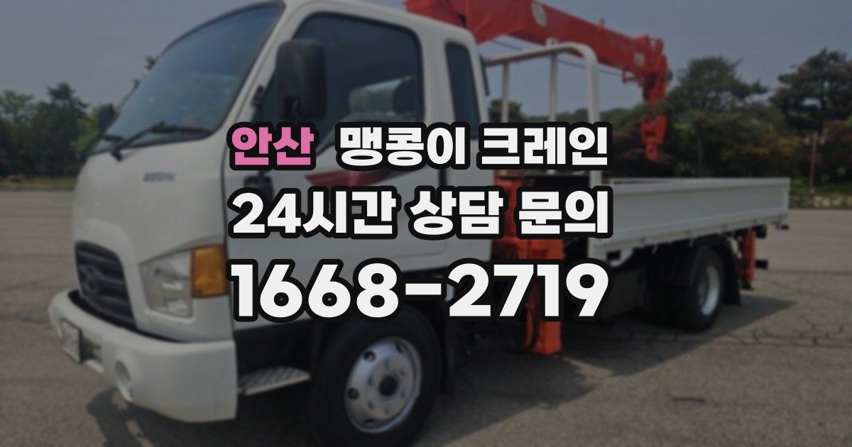 안산 맹콩이 크레인