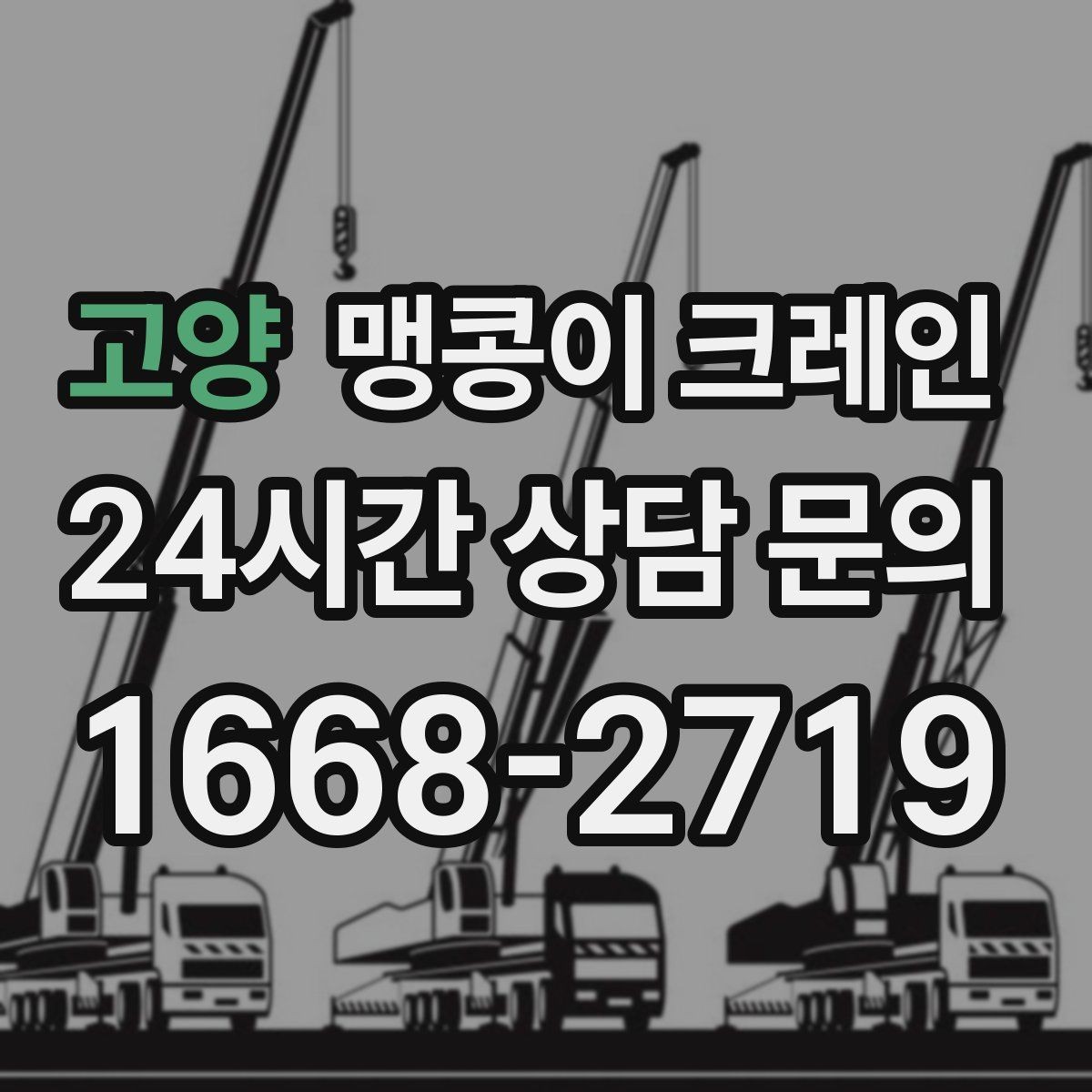 고양 맹콩이 크레인 냉동창고 출입 작업에서 주의할 점