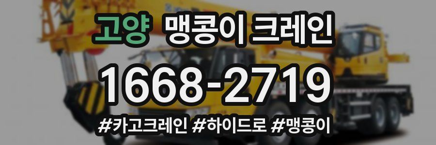 고양 맹콩이 크레인