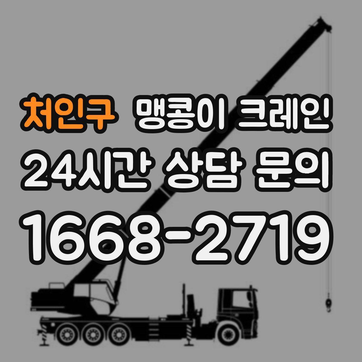 처인구 맹콩이 크레인