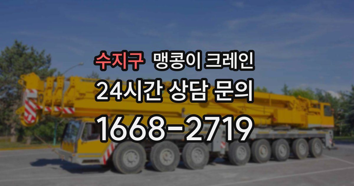 수지구 맹콩이 크레인