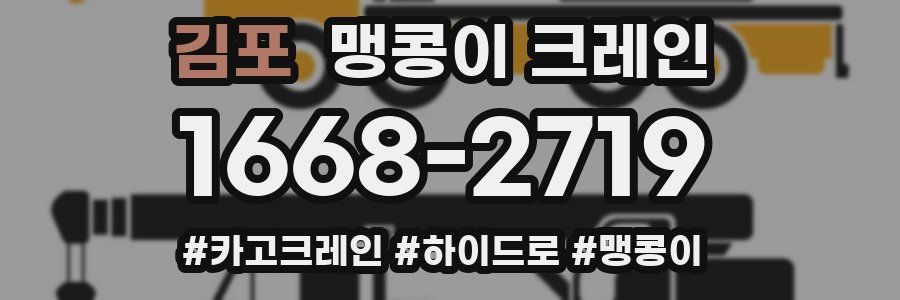 김포 맹콩이 크레인