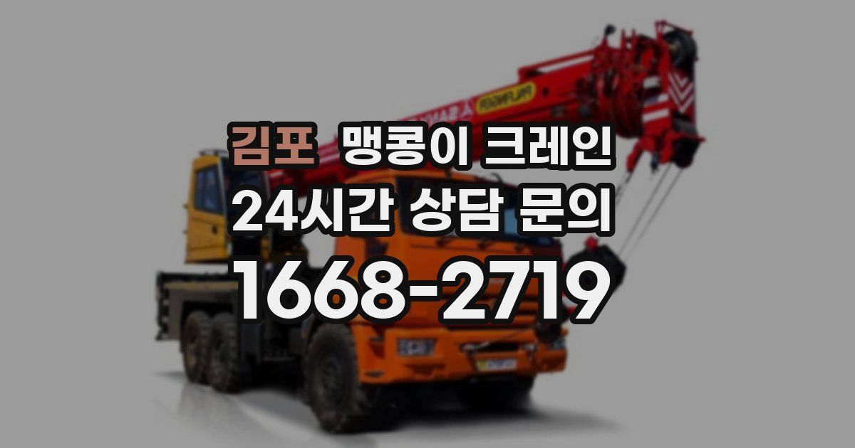 김포 맹콩이 크레인
