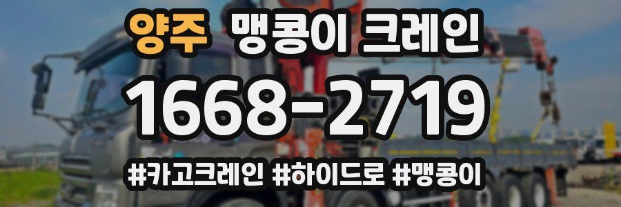 양주 맹콩이 크레인