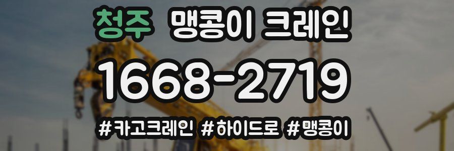 청주 맹콩이 크레인