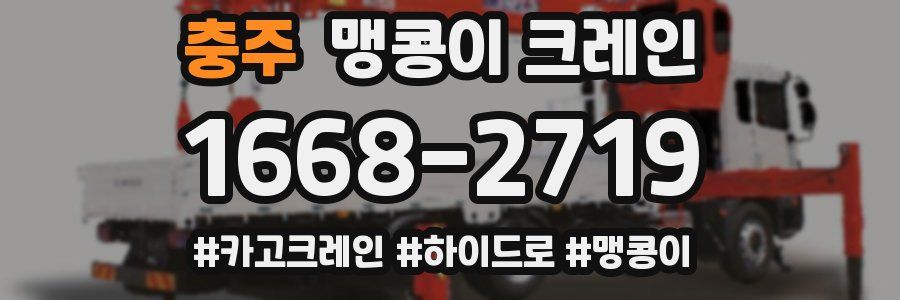 충주 맹콩이 크레인