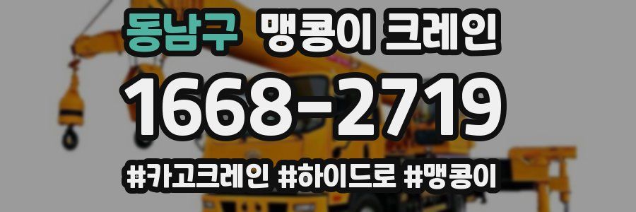 동남구 맹콩이 크레인
