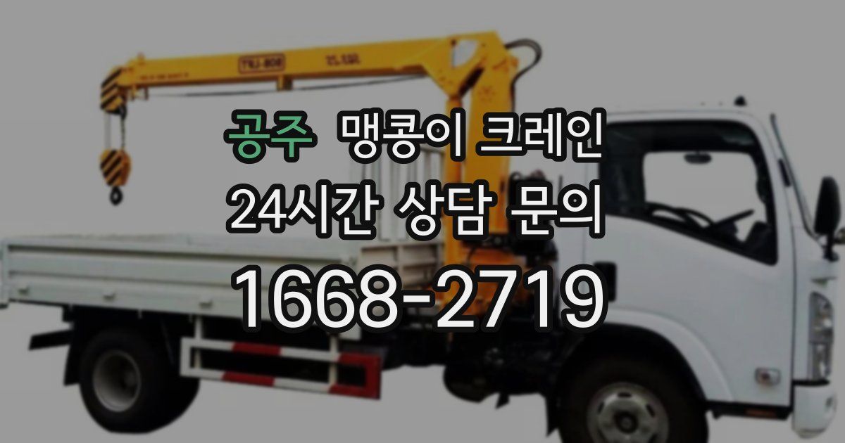 공주 맹콩이 크레인