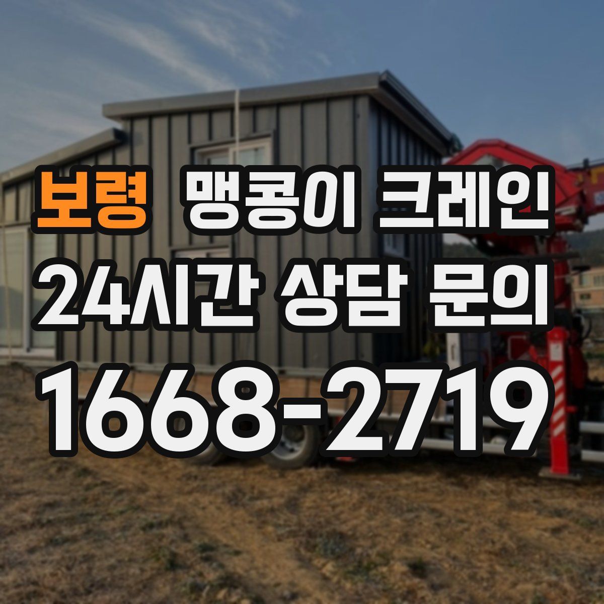 보령 맹콩이 크레인