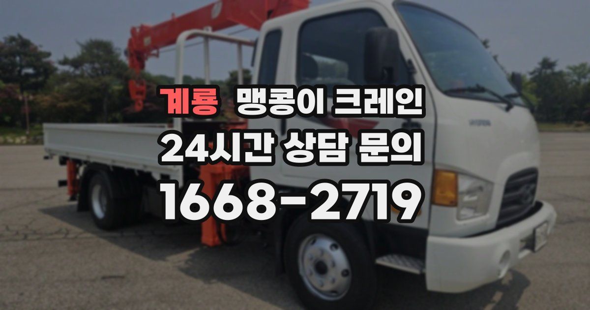 계룡 맹콩이 크레인