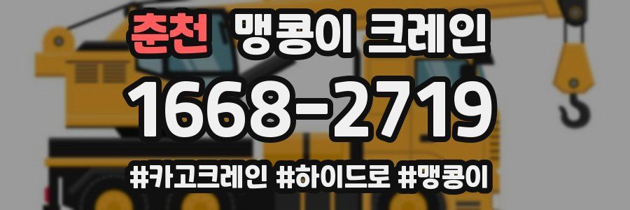 춘천 맹콩이 크레인