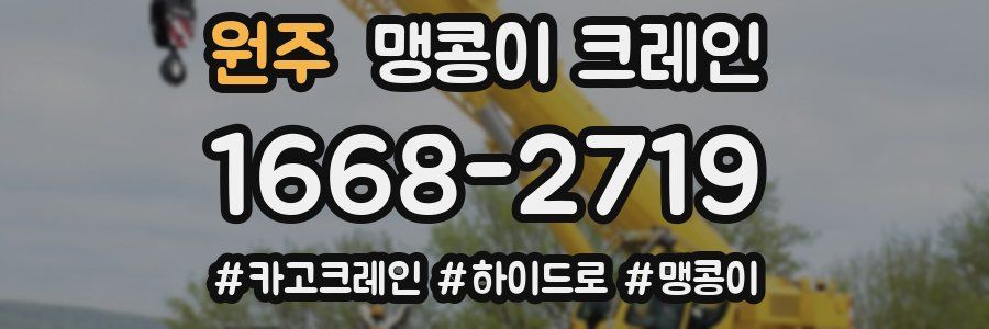 원주 맹콩이 크레인