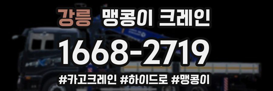 강릉 맹콩이 크레인