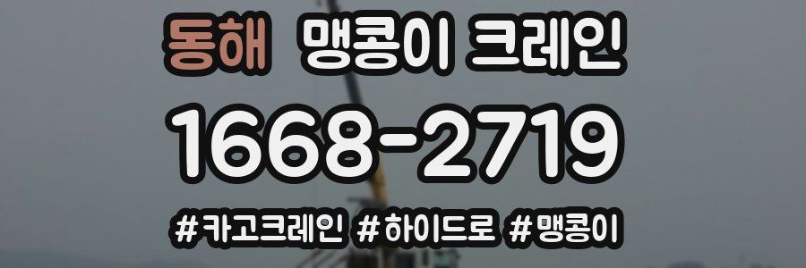 동해 맹콩이 크레인