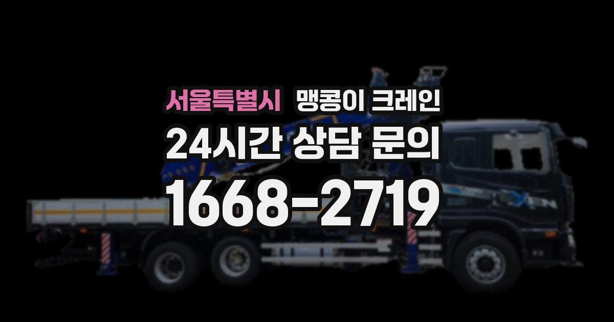 서울특별시 맹콩이 크레인