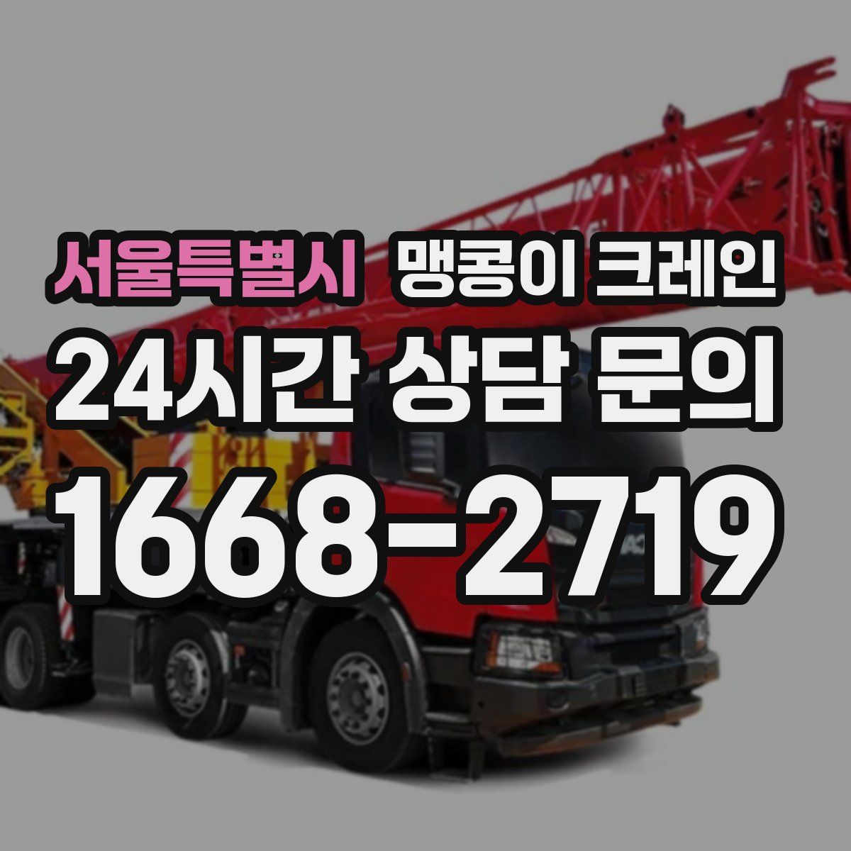 서울특별시 맹콩이 크레인