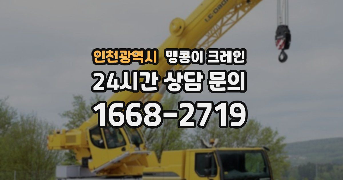 인천광역시 맹콩이 크레인