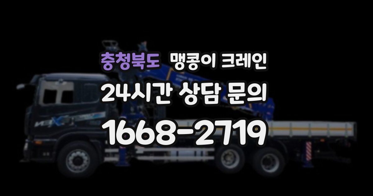 충청북도 맹콩이 크레인