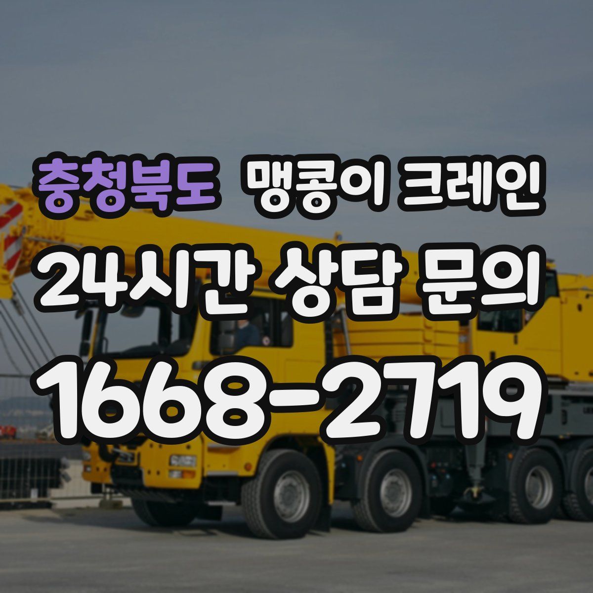 충청북도 맹콩이 크레인