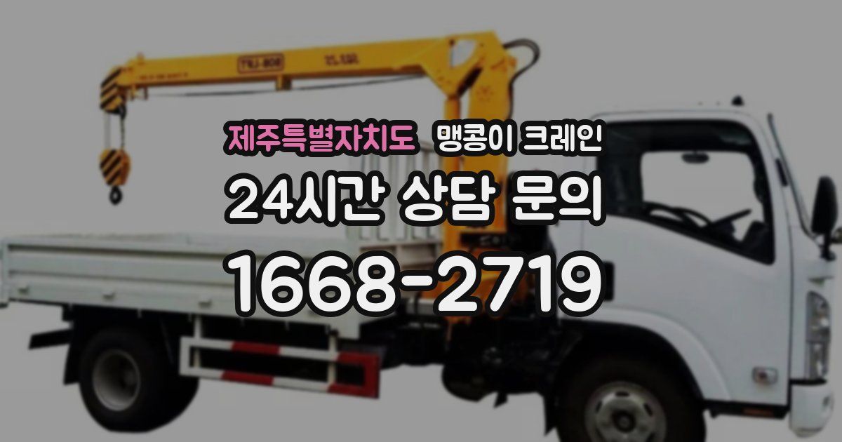 제주특별자치도 맹콩이 크레인