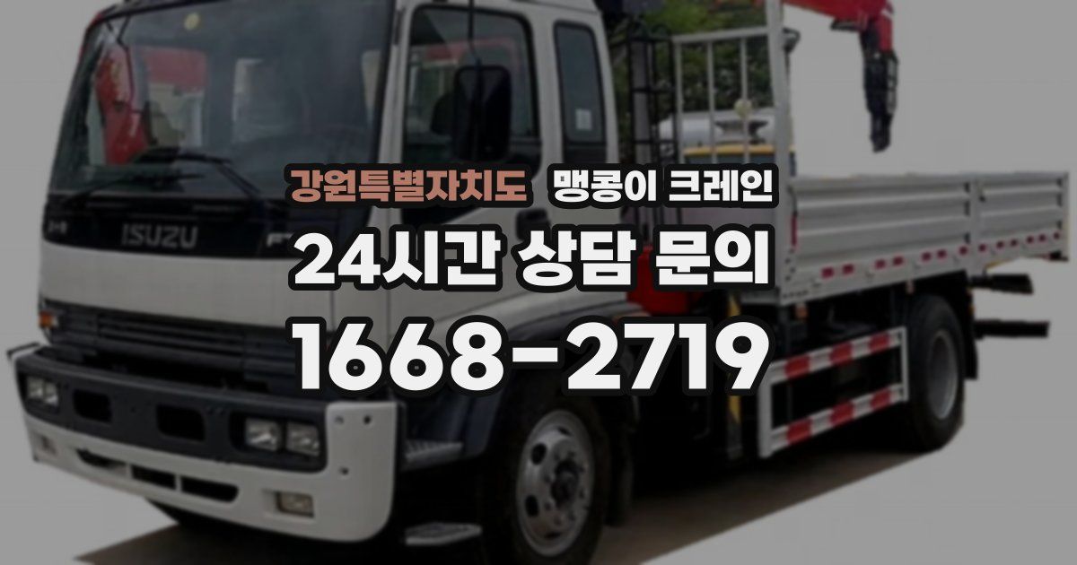 강원특별자치도 맹콩이 크레인