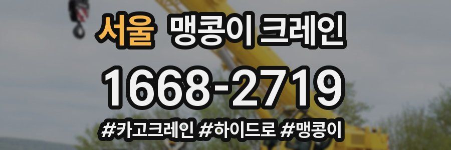 서울 맹콩이 크레인