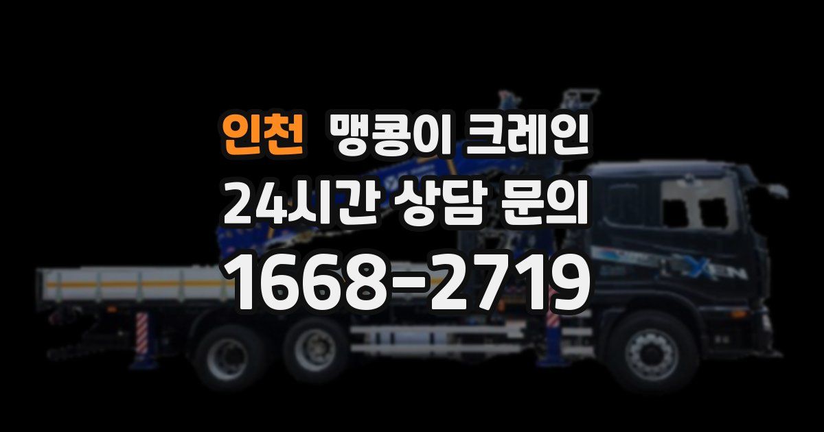 인천 맹콩이 크레인