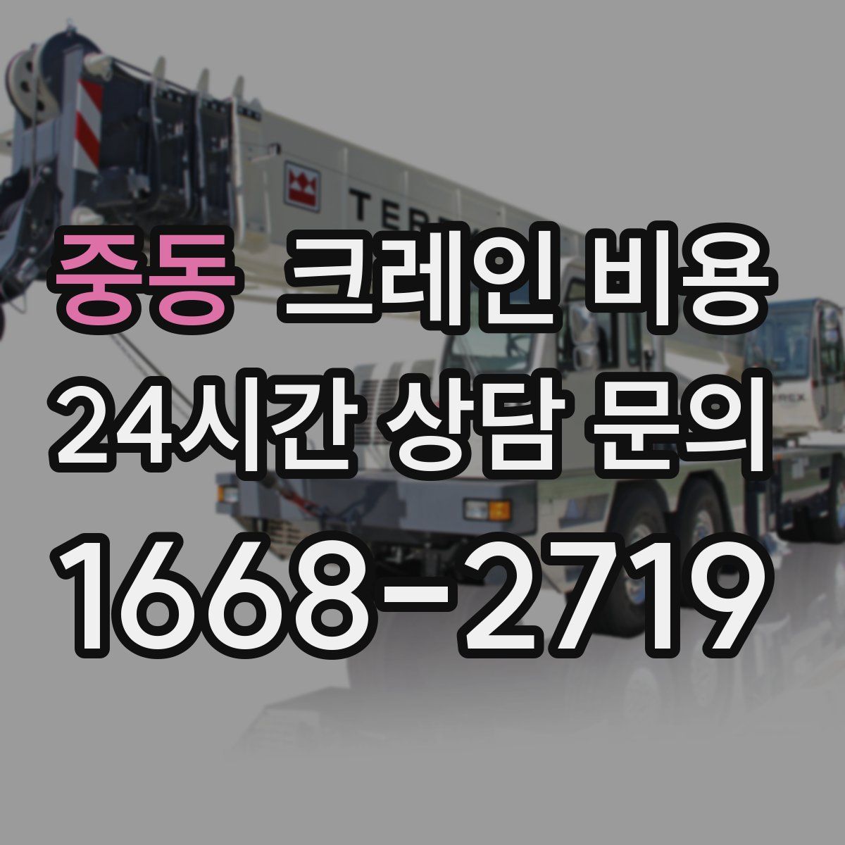 중동 크레인 비용